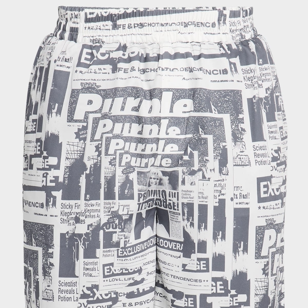 Gray Athletic Shorts with Dynamic Graphic Design